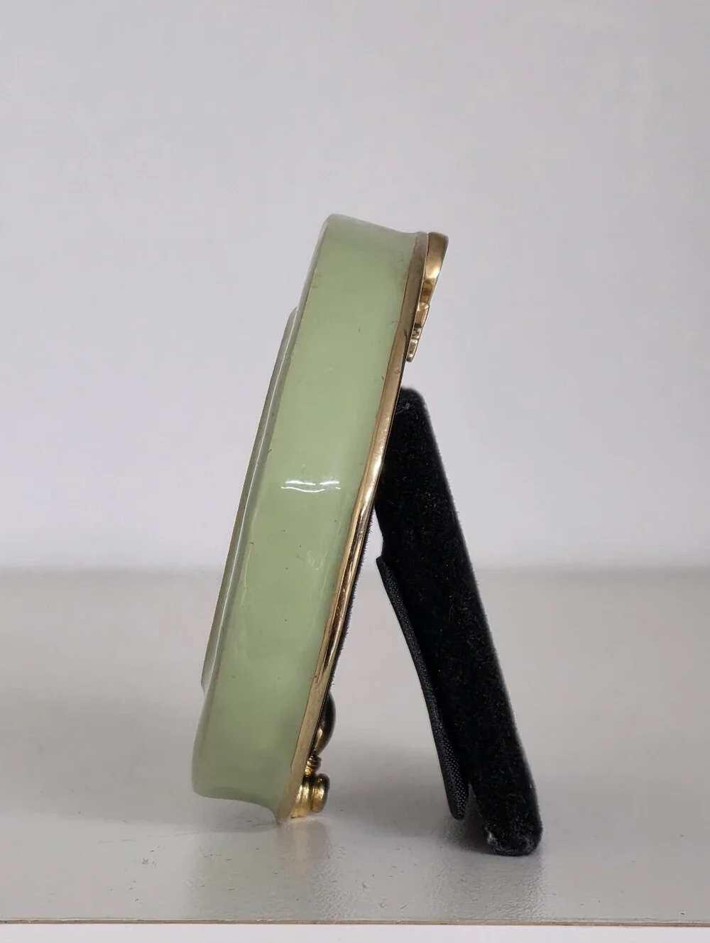 Kenneth Jay Lane Apple Green Enamel Mini Frame